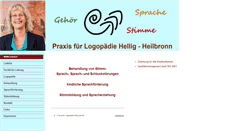 Desktop Screenshot of logopaedie-hellig.de